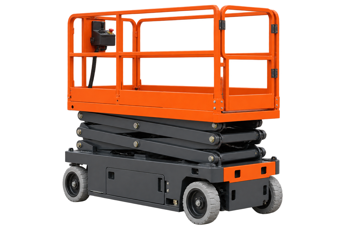 Illustrative unbranded compact electric scissor lift