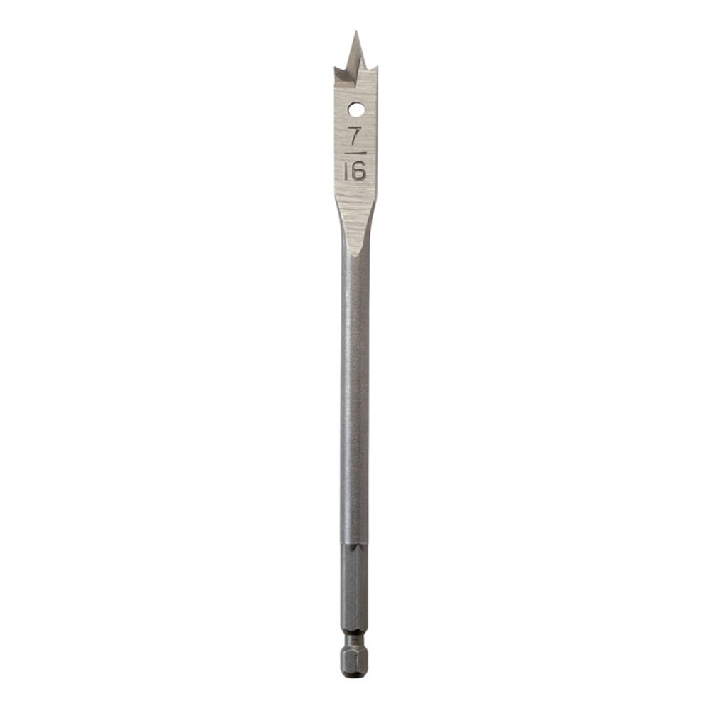 Milwaukee Flat Boring Bit, 7/16" × 6"