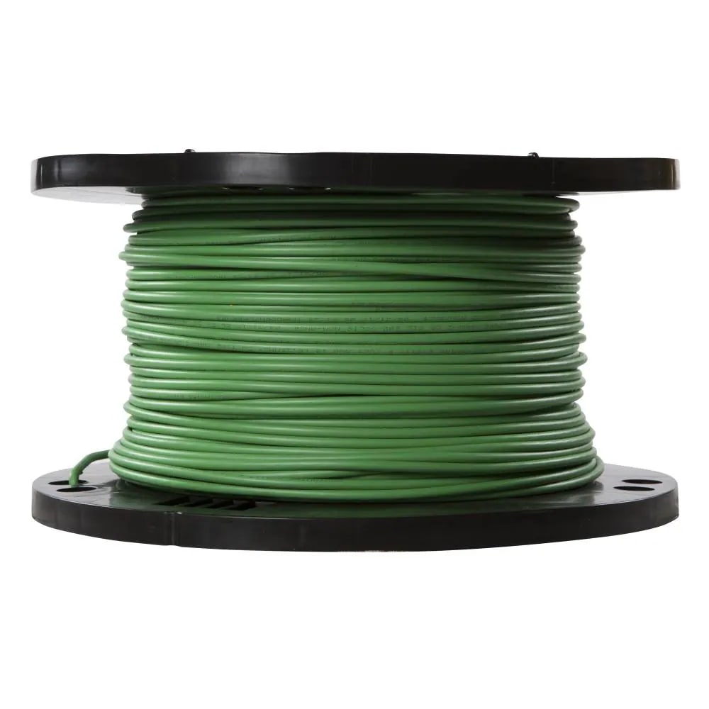 Southwire SIMpull 4 AWG Stranded Aluminum XHHW-2/RW90 Building Wire, Green, Cut
