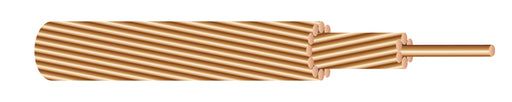 Southwire 4 AWG 7-Strand Bare Copper Wire, 200ft Spool