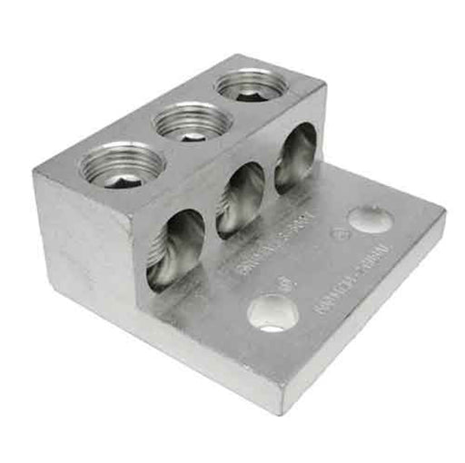 600T-3 Triple-Barrel Mechanical Panelboard Lug, Aluminum