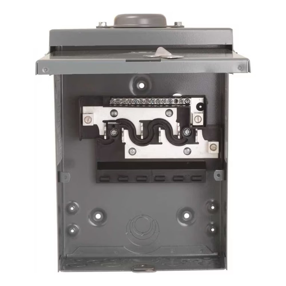 Square D Homeline 100A 6-Space 12-Circuit Outdoor Main Lug Load Center