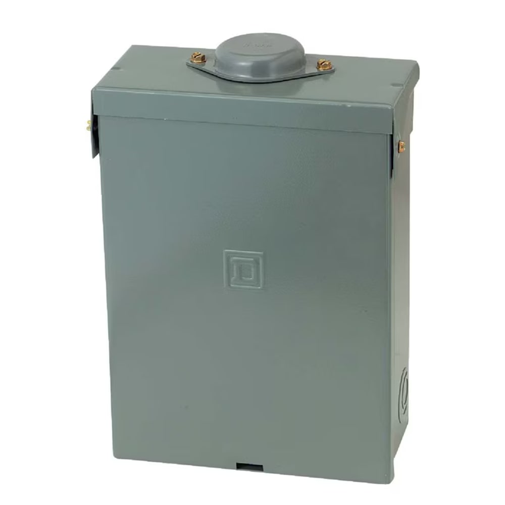 Square D Homeline 100A 6-Space 12-Circuit Outdoor Main Lug Load Center
